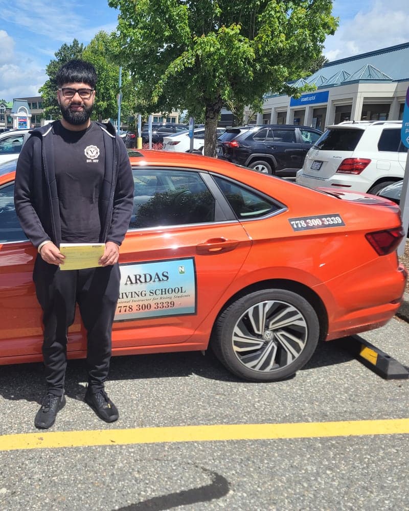 Ardas Driving School student