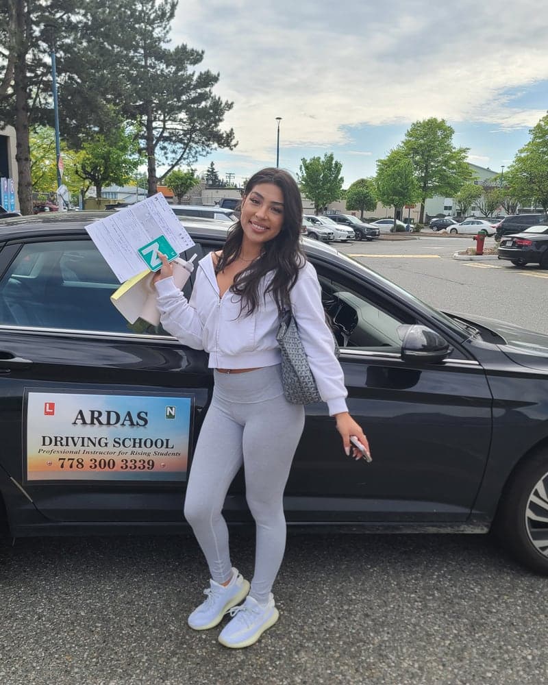 Ardas Driving School student