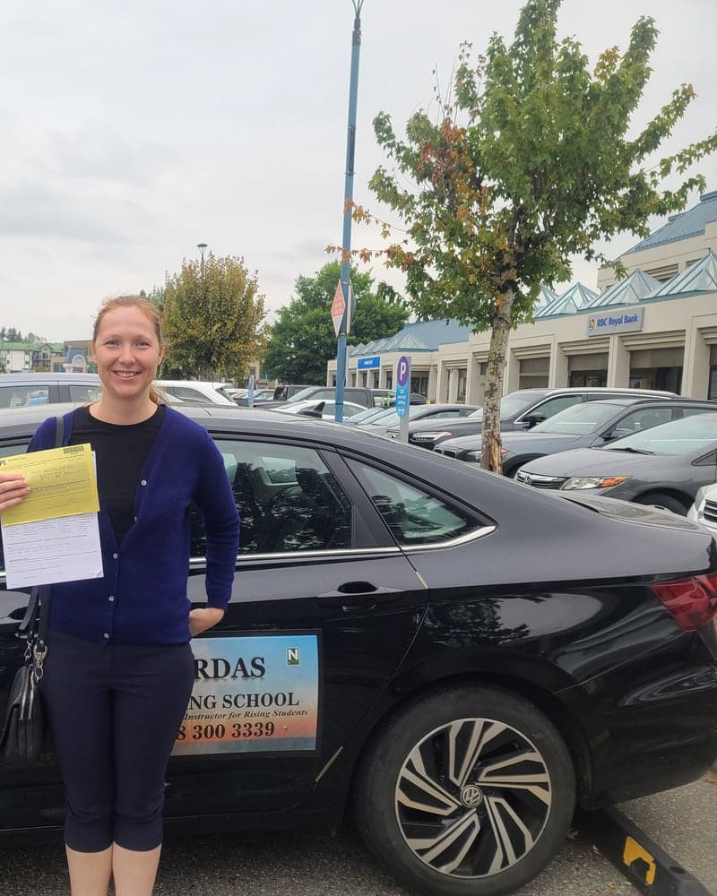 Ardas Driving School student