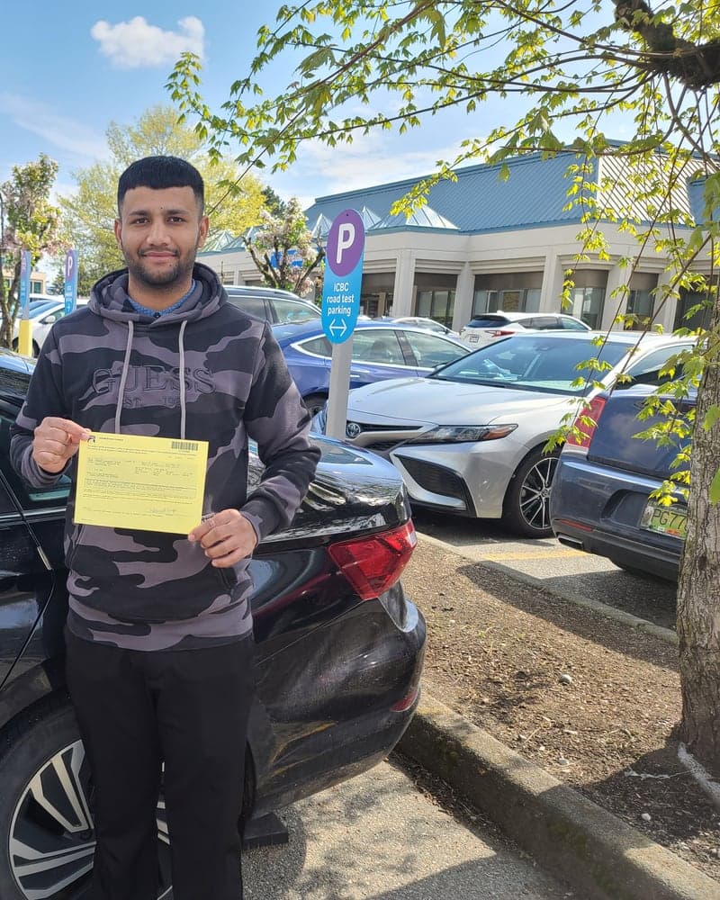 Ardas Driving School student