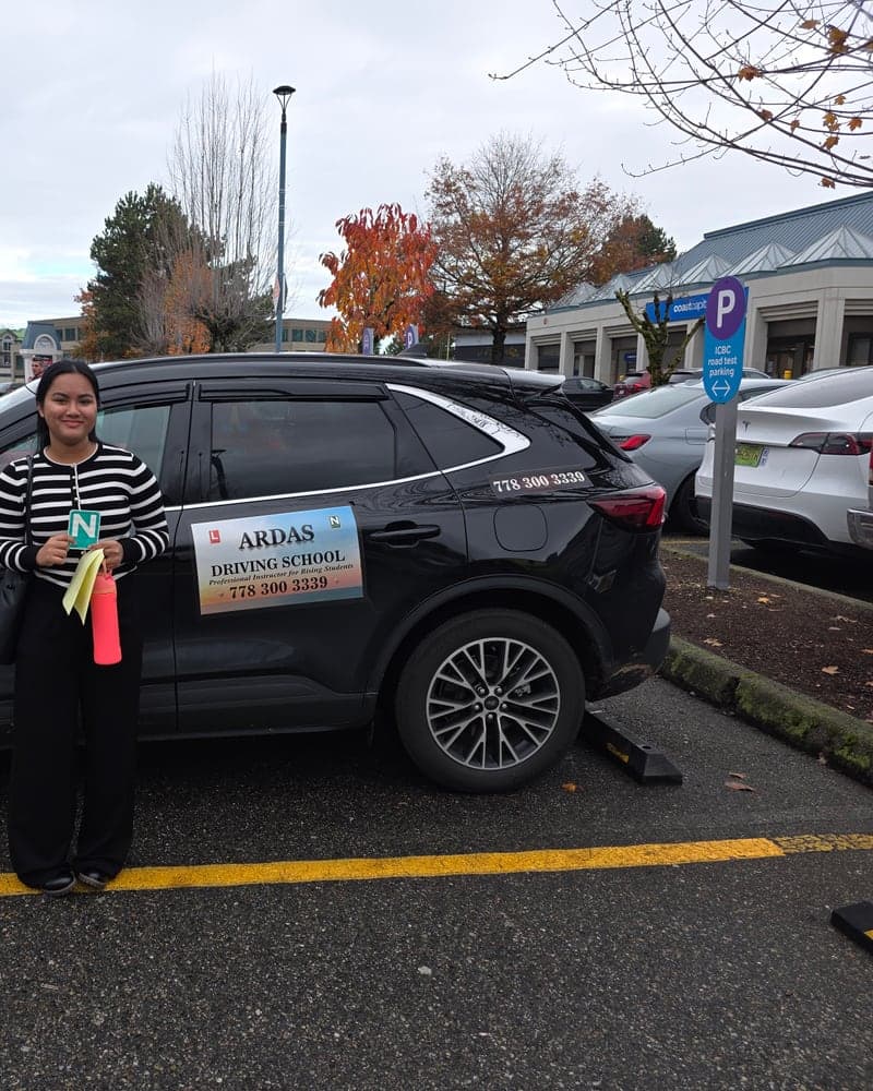 Ardas Driving School student