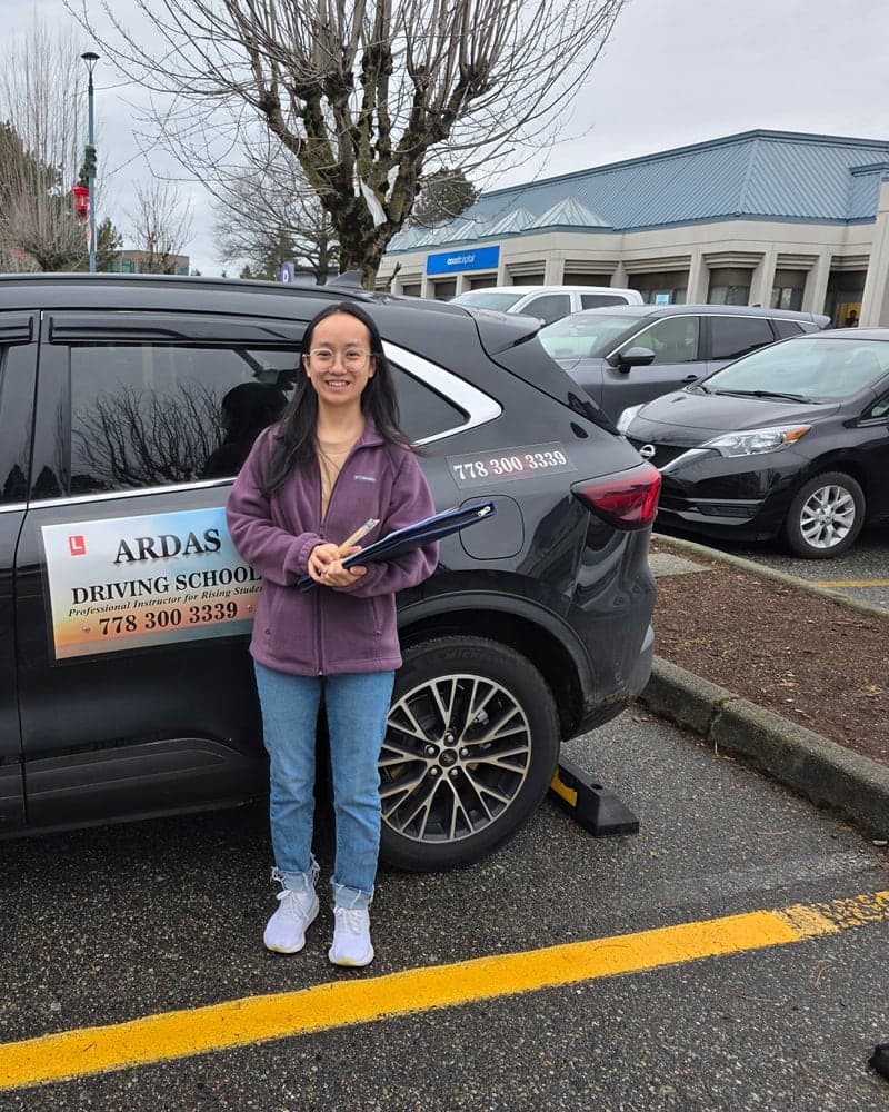 Ardas Driving School student