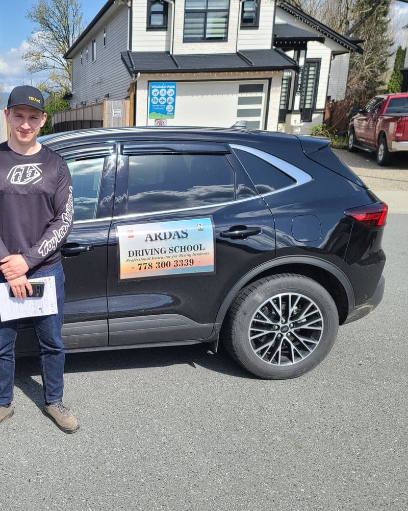 Ardas Driving School student