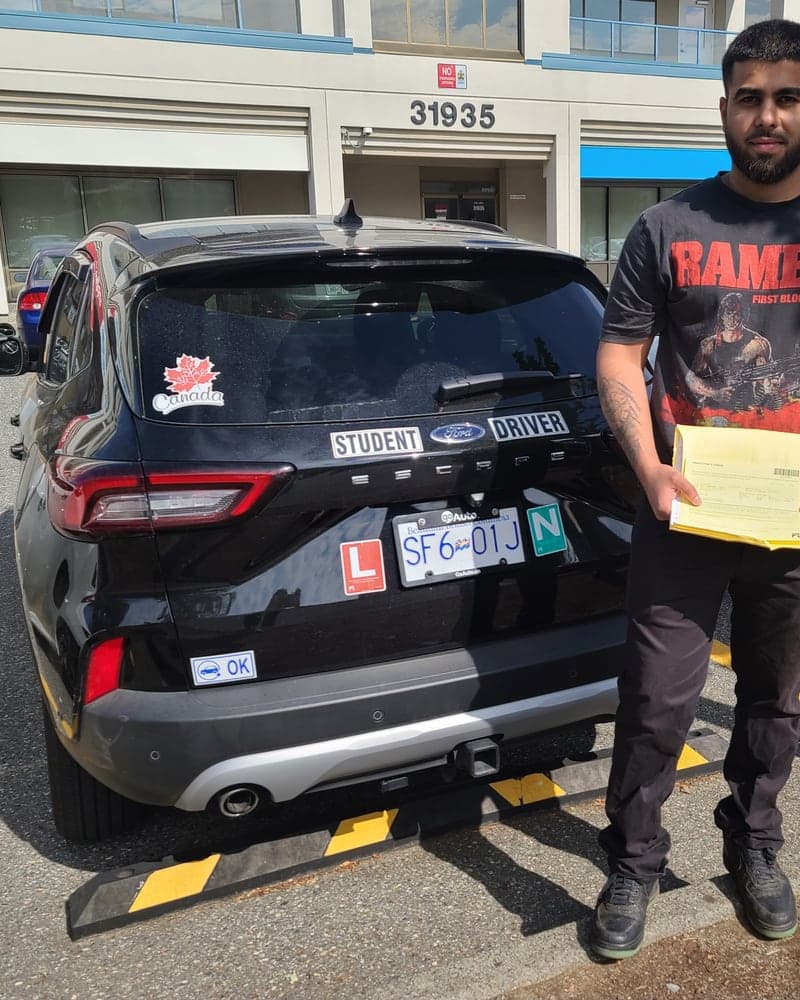 Ardas Driving School student